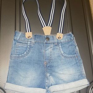 Suspender shorts